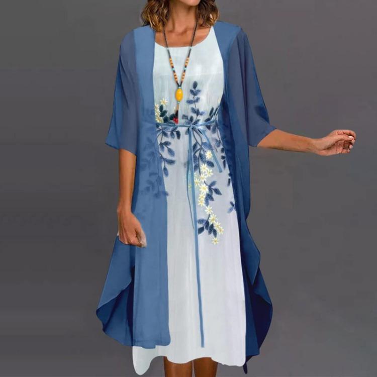 

Винтажное кружевное платье без рукавов для коктейля Женские платья миди Вечерние платья Праздничное платье Подружки невесты Свадебное тюлевое кардиган M синий