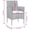 8 piece garden lounge set with cushions poly rattan gray