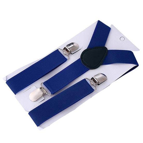 

Детские эластичные регулируемые подтяжки для мальчиков и девочек для малышей темно-синий