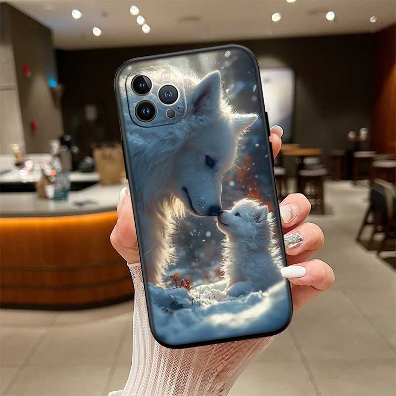 UP6 Animal Wolf Phone Case for Samsung Galaxy A11 A12 A13 A15 A52S A53 A55 A56 A70 A71 A72 A73 F06 F16 F56 S10 Plus S10e