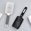Women's Rib Comb for Root Volume & Styling: High Crown, Long & Curly Hair Massage, Large Curved Design.