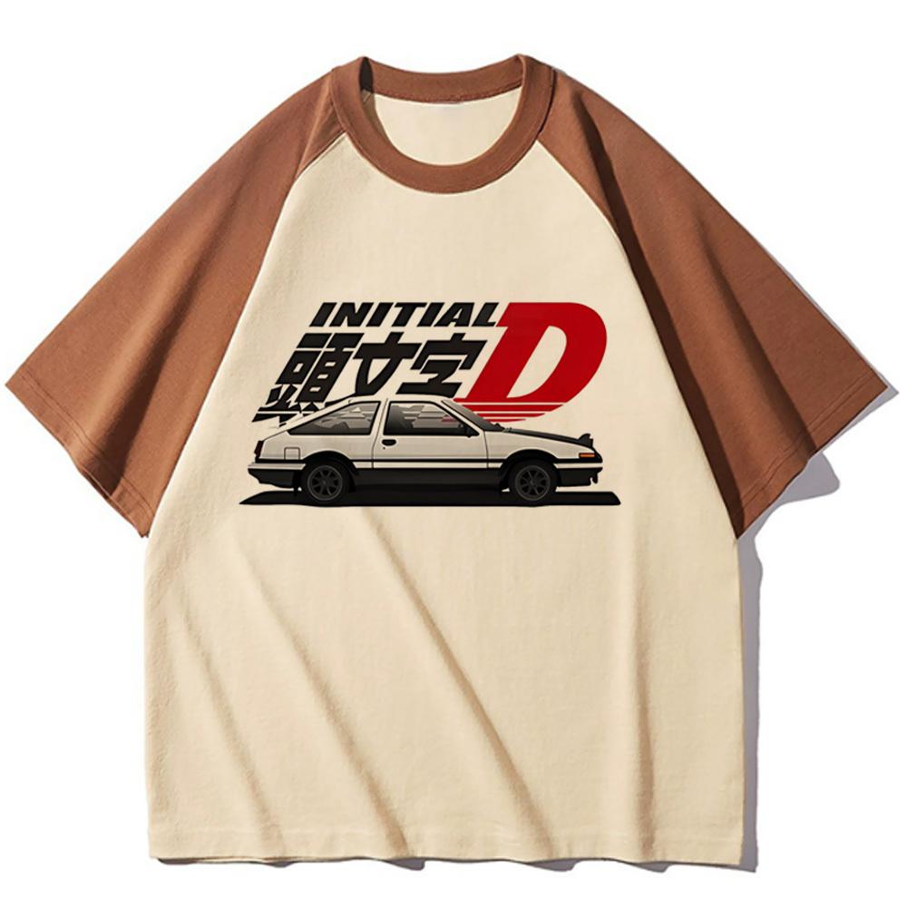 

Initial d tshirt female Graphic Punk University Digital Pop Culture tshirt 2000s aesthetic Gothic Grunge Y2k harajuku S