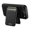 SUTENI H18 For iPhone 17 Air Magnetic Case Cross Texture Leather+TPU Cover with Detachable Card Bag