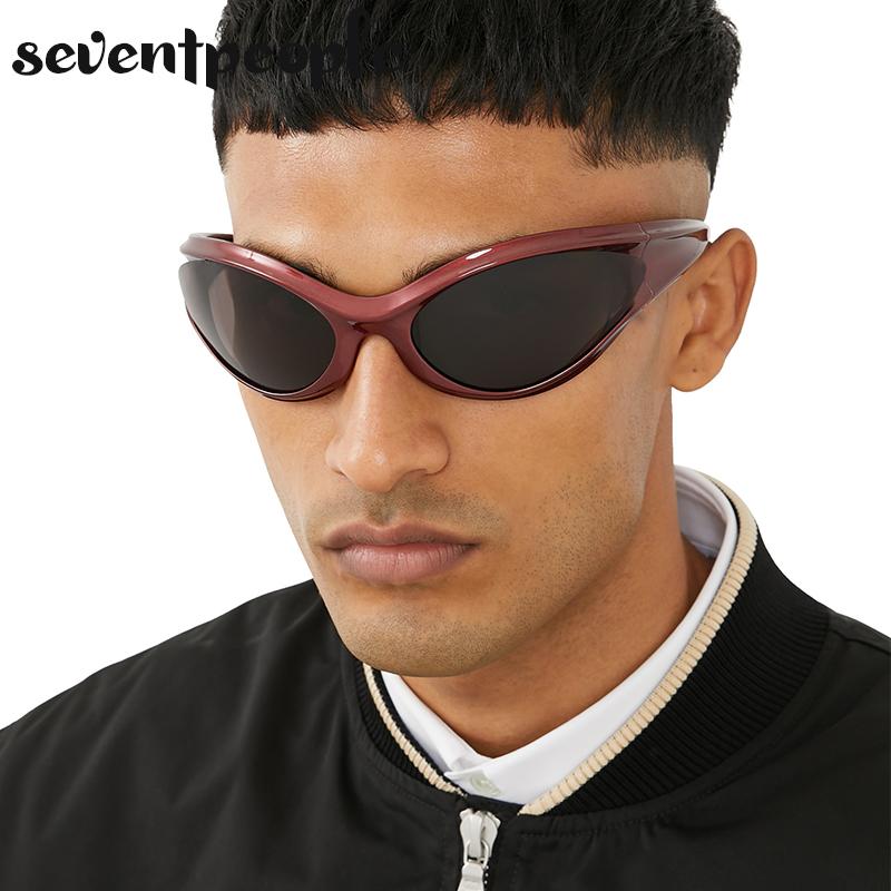 Dynamo Cat Eye Sunglasses Men  Luxury Brand Designer New In Fashion Round Sun Glasses For Women Y2K Punk Sports Goggle Male