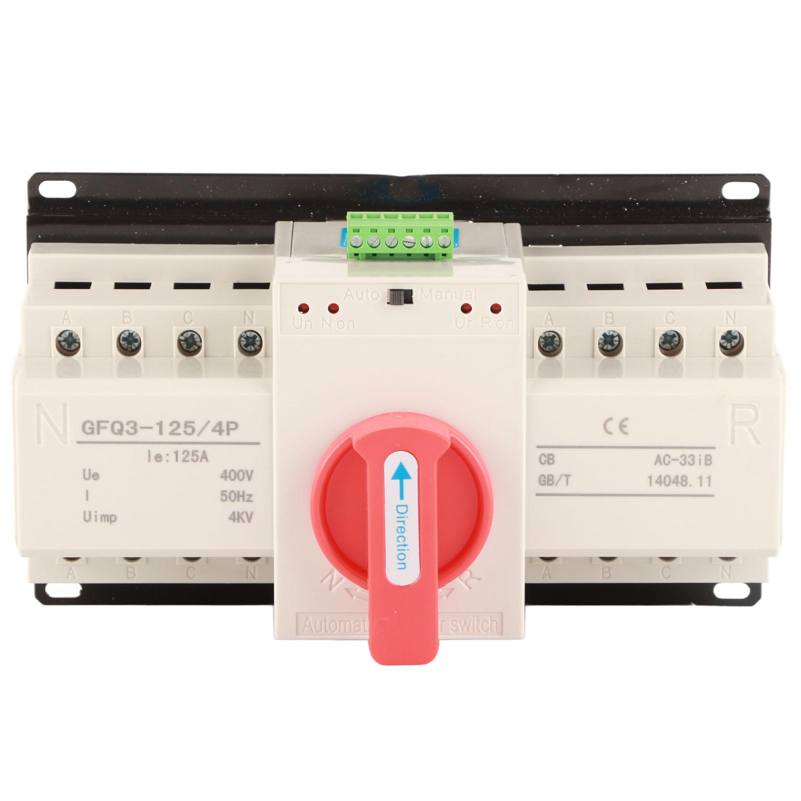 

Автоматичний перемикач подвійного живлення 4P 125A CB Level Mini Generator Switch Switch with Indicate