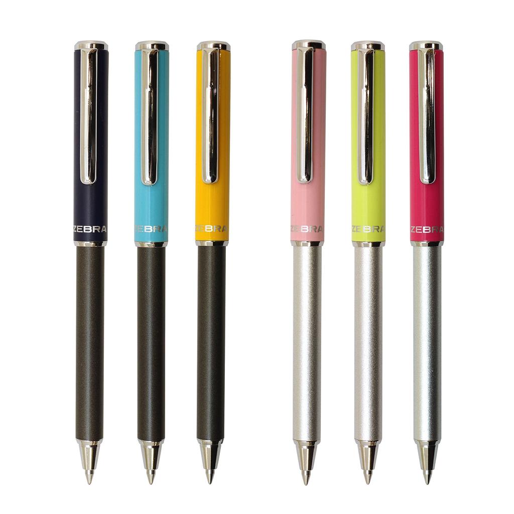 ZEBRA Limited Edition Ballpoint Pen with Sliding Rose SL-F1mini (0.7mm) Oil-Based Barrel, Pink, BA55-I