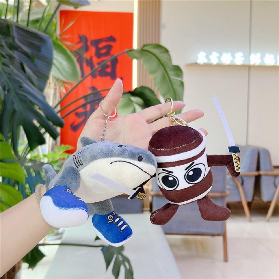 New Italian Brainrot AI Animals Sahur Figure Tralalelo Tralala Plush Pendant keychain cartoon Kids Doll Girl Birthday Toys Gifts