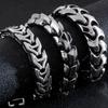 Große Größe 20/22/24CM Lange Schwere Edelstahl Armband Männer Link Kette männer Armbänder Metall armreifen Massiven Auf Hand Schmuck
