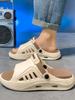 Fashion Platform Men's Shoe Beach Original Fun Rubber 2025 Slides Style Y2k Fashion Casual Low Price Adult Pvc Trend Eva Male Slipper