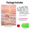 5D DIY Pearl Art Kit Sunset Ocean Waves Decor Home Wall Decoration