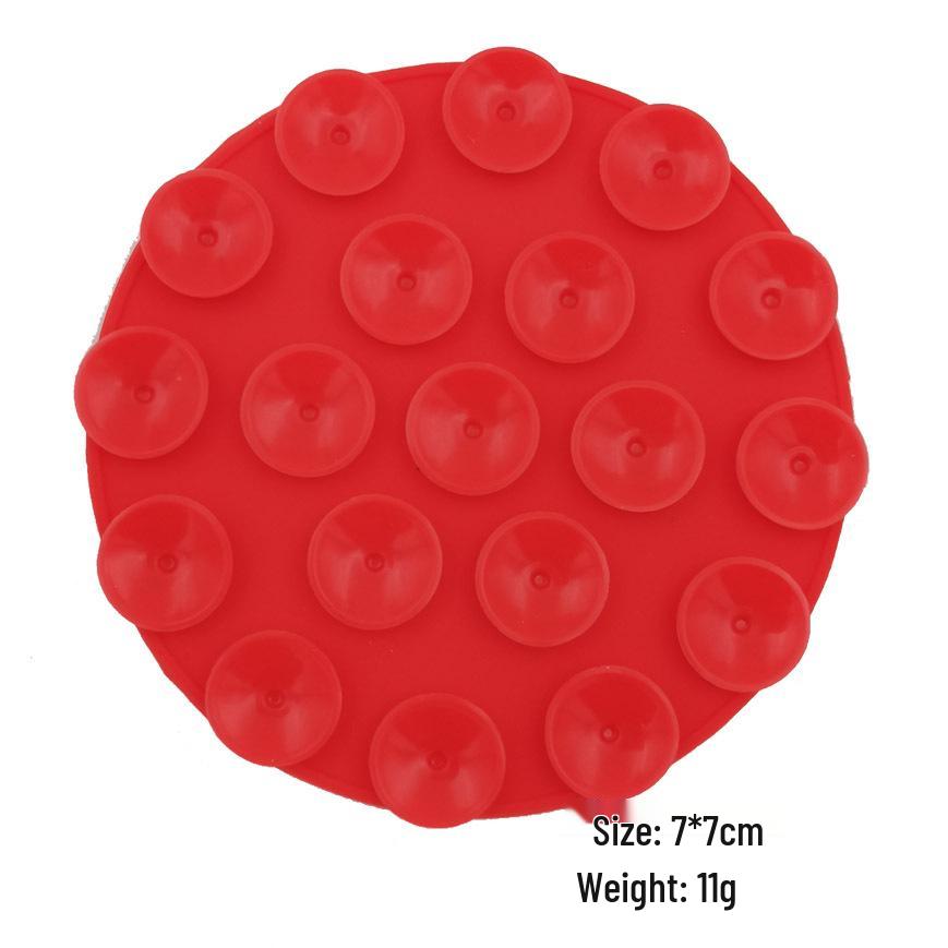 19-Hole Silicone Suction Cup Phone Holder & Power Bank Adhesive Sticker