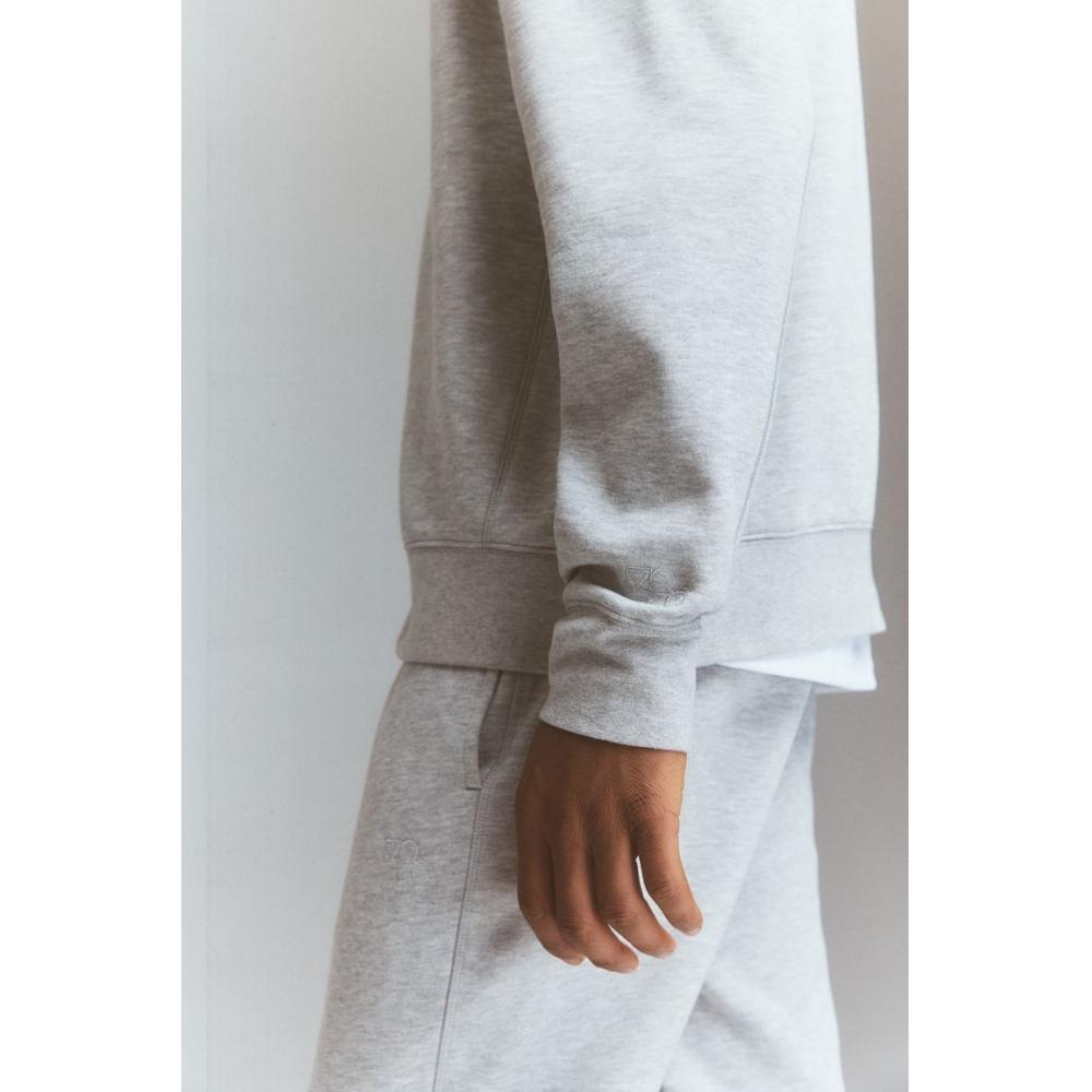 H M dryMove Sports sweatsHirt ligHt Grey Melange