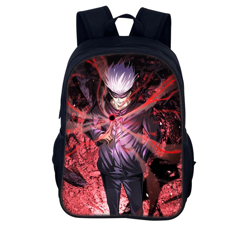 Jujutsu Kaisen Backpack For Men And Women Durable Nylon Casual School Travel Bag