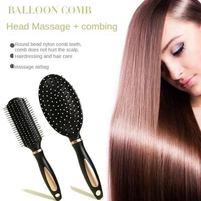 Round Massage Hairbrush Comb Professional Salon Straight Smooth Paddle Hair Brush Suit For All Hair Type Hairbrush Styling Comb