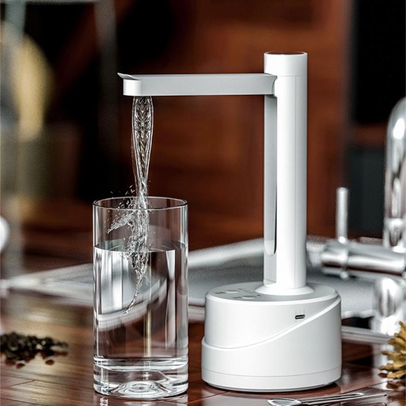 Piccolo Erogatore d'Acqua Elettrico per Casa e Ufficio per Bottiglie da 5 Galloni Ricaricabile tramite USB Pompa dell'Acqua Elettrica Pieghevole