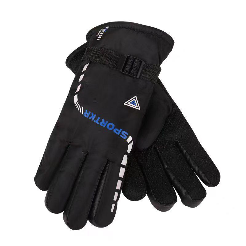 Unisex Winter Non-Slip Cycling Gloves, Fleece-Lined Windproof Riding Gloves