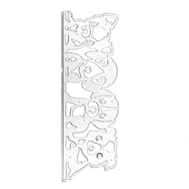 Cute Dog Animal Metal Cutting Dies Handmade Crafts DIY Scrapbooking Embossing Supplies for Children Kids Girls Boys