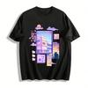City Vibe Retro Aesthetic Urban Scene Graphic Print Casual Tee Pure Cotton T-shirt