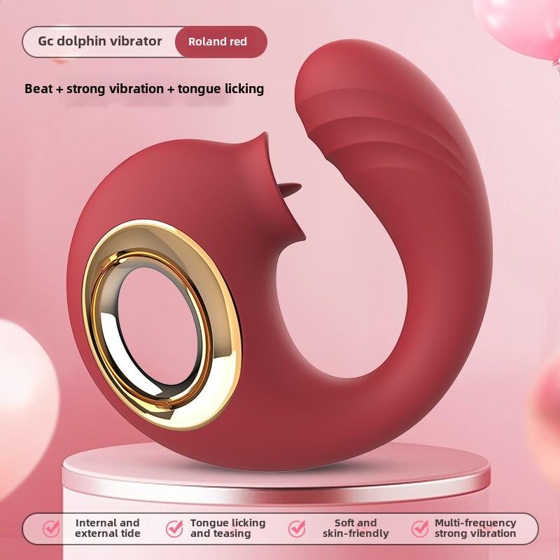 Dolphins Vibrator Female Tongue Licking Sucking G-spot Seconds Tide Massage Masturbator Adult Sex Products