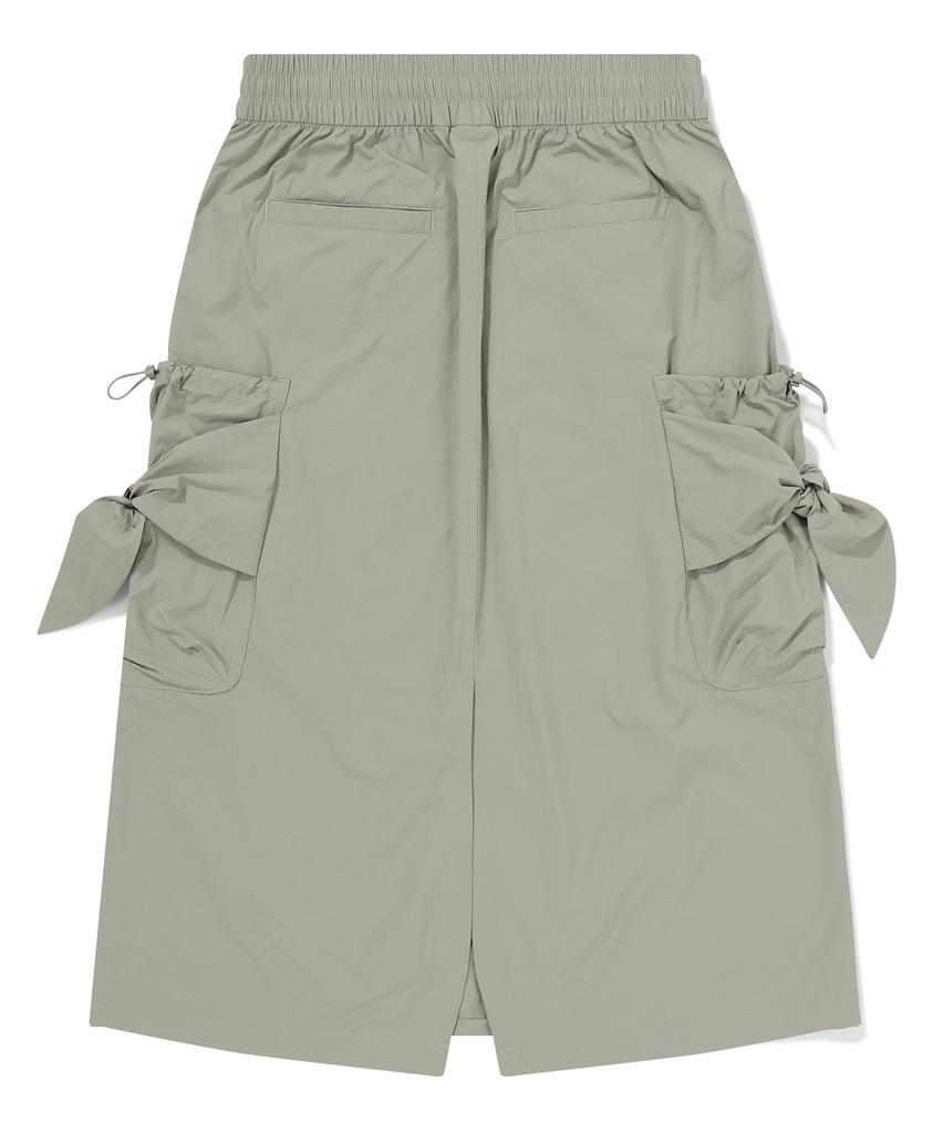 Bbc Earth Rough Ribbon Skirt Light Khaki