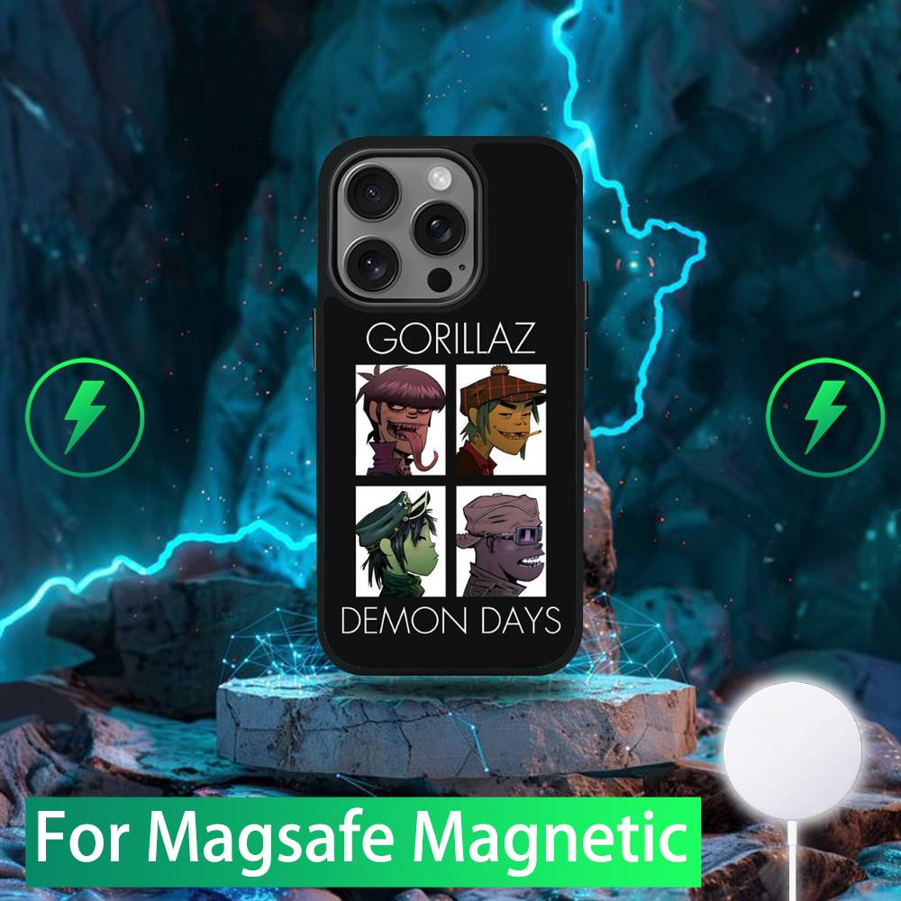 

G-Gorillaz Phone Case For iPhone 16,15,14,13,12,11,Pro,Max,Plus,Mini,SE New Magsafe Magnetic Wireless Charging iphone14plus