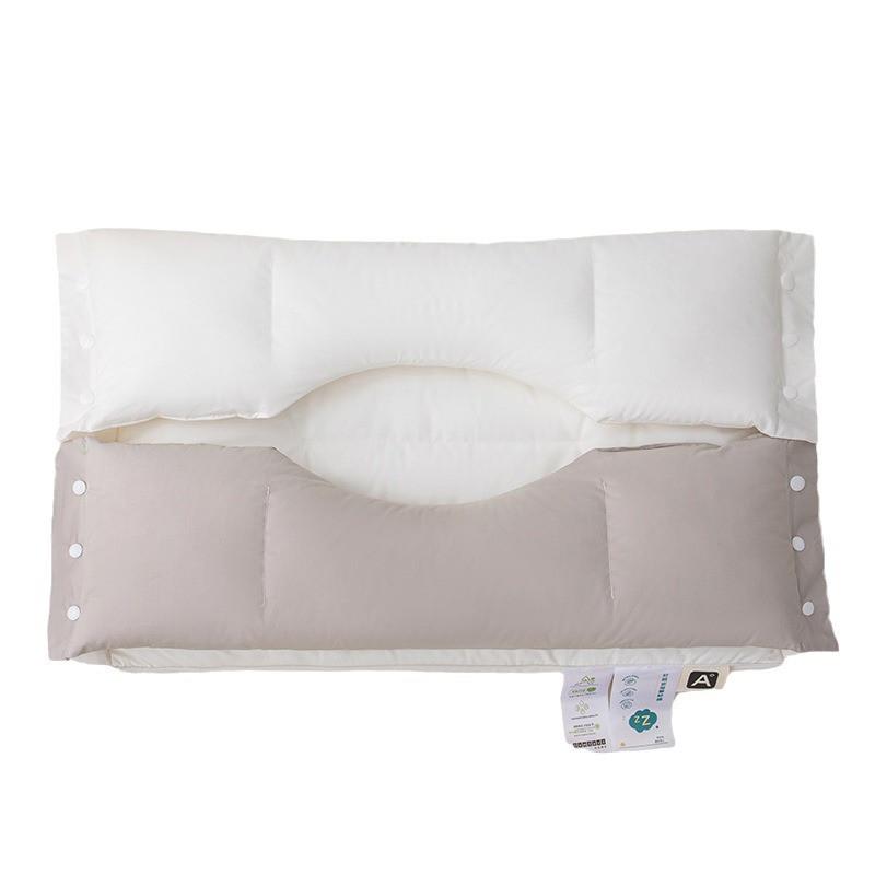 Cotton Cervical Support Pillow Neck Pain Relief Side Sleeper Friendly Non-Pressing On Face Or Ears Single Person