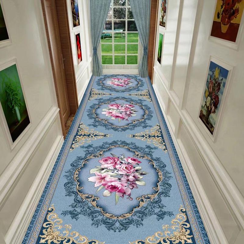 

Bohemia Flower Area Rug Non Slip Flannel Carpet for Bedroom Living Room Hallway Kids Play Mat Kitchen Mat 50x80cm