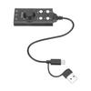 USB Sound Card External Stereo Sound Card with Volume Control USB To 3.5mm   Sound Adapter for PC Laptop Desktop Headset