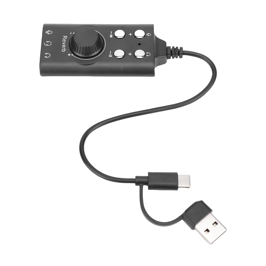 USB Sound Card External Stereo Sound Card with Volume Control USB To 3.5mm   Sound Adapter for PC Laptop Desktop Headset
