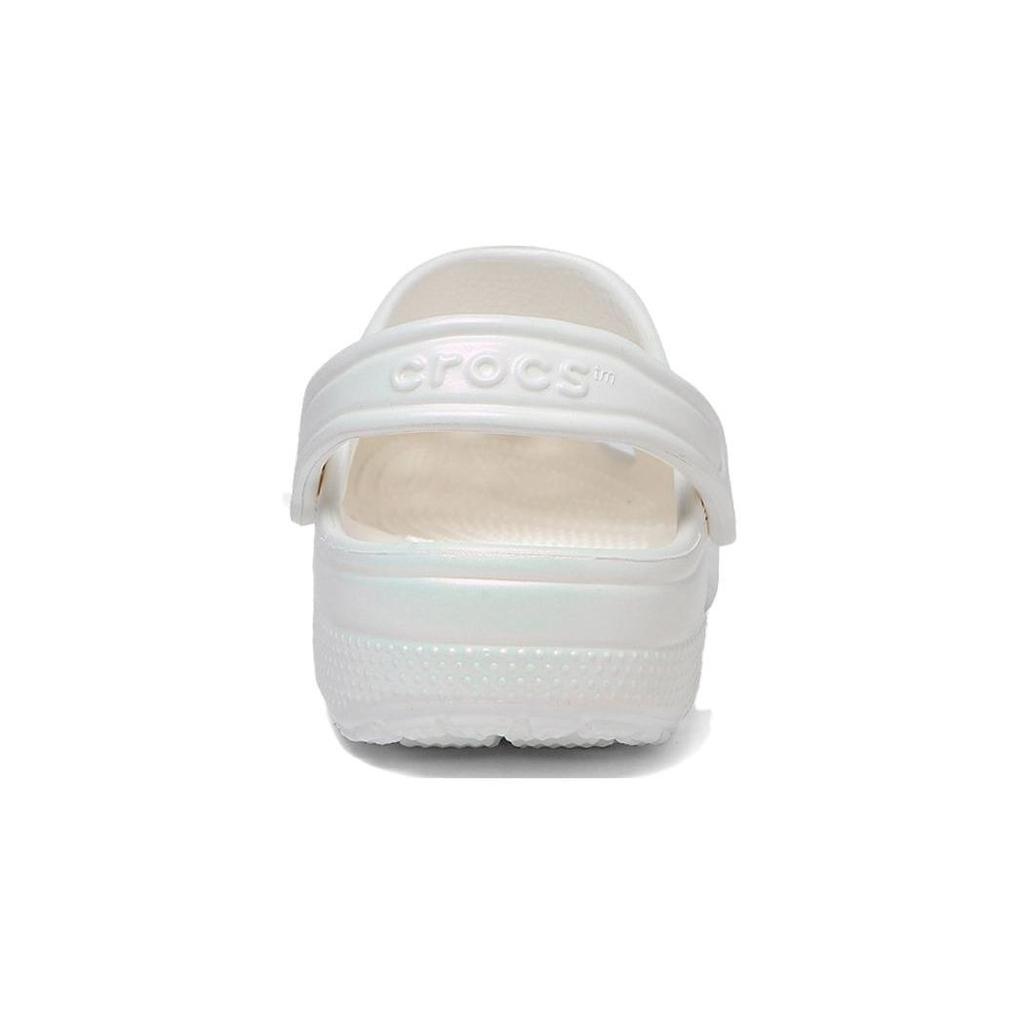 Crocs Classic Crystals Pearls Comfortable Non-Slip Breathable Slippers Kids slippers White 208435-100
