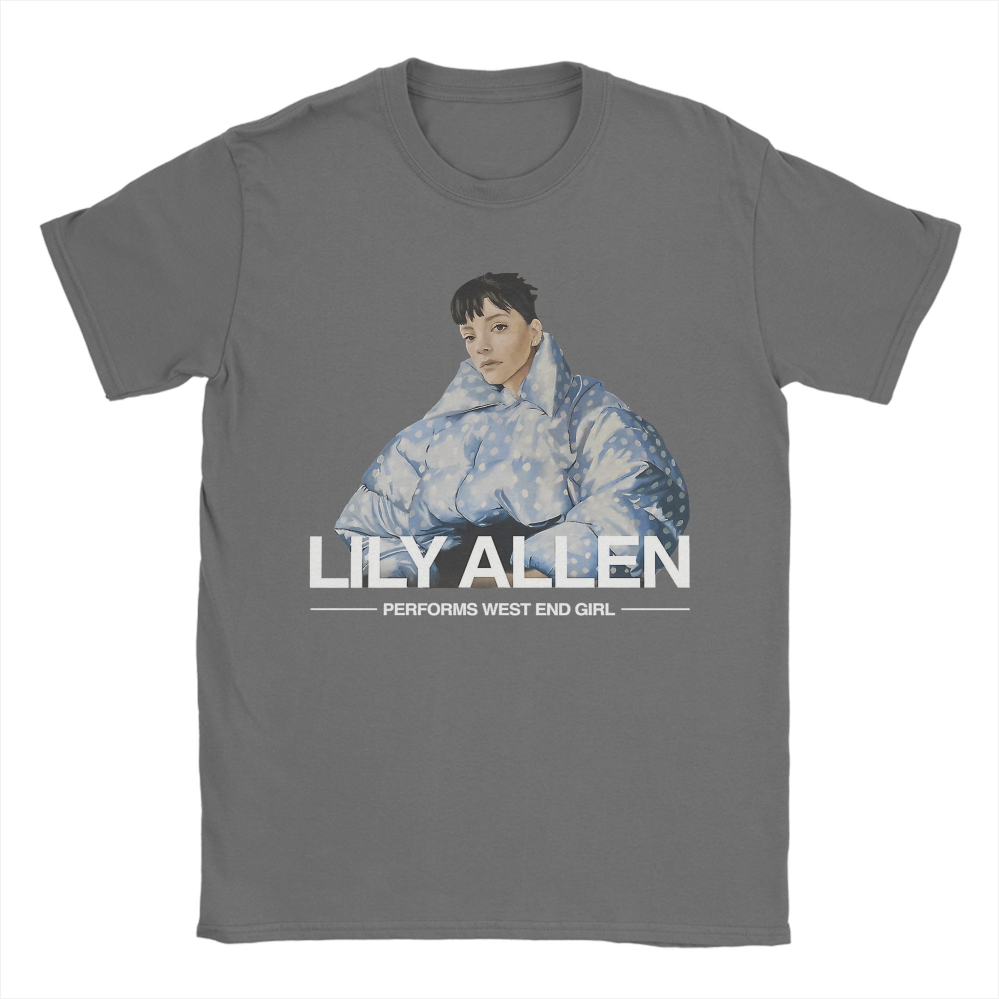

Lily Allen West End Girl Tour 2026 TShirt Unisex Women Novelty Tees Crewneck Short Sleeve T Shirt Birthday Gift Streetwear 4XL