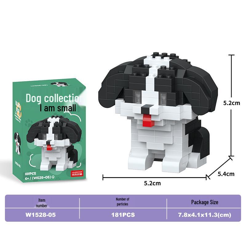 Lele Brothers Micro-Particle Building Blocks Orange Cat Model - Compatible with Lego Educational Toy for Kids