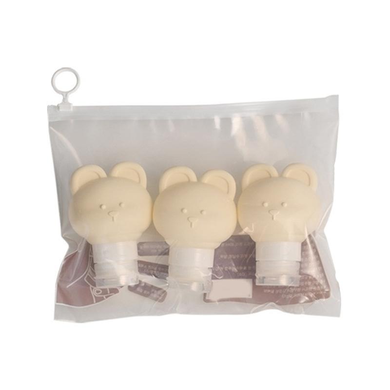 Travel Bottles for Toiletries Leak Proof Refillable Liquid Containers Silicone Squeezable Travel Accessories for Shampoo