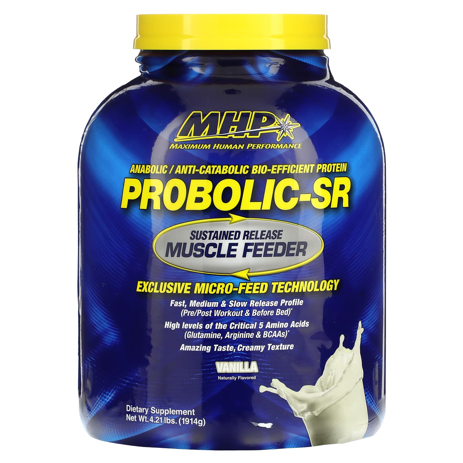 

MHP, Probolic-SR, Vanilla Flavor, 4.21 lb (1,914 g)