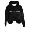 Women's Hooded Long Sleeve Printed Flannel Top Hooded Sweatshirt