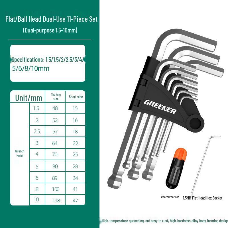 6-Sided Hex Wrench Set - Universal Automatic Hex Key Tools