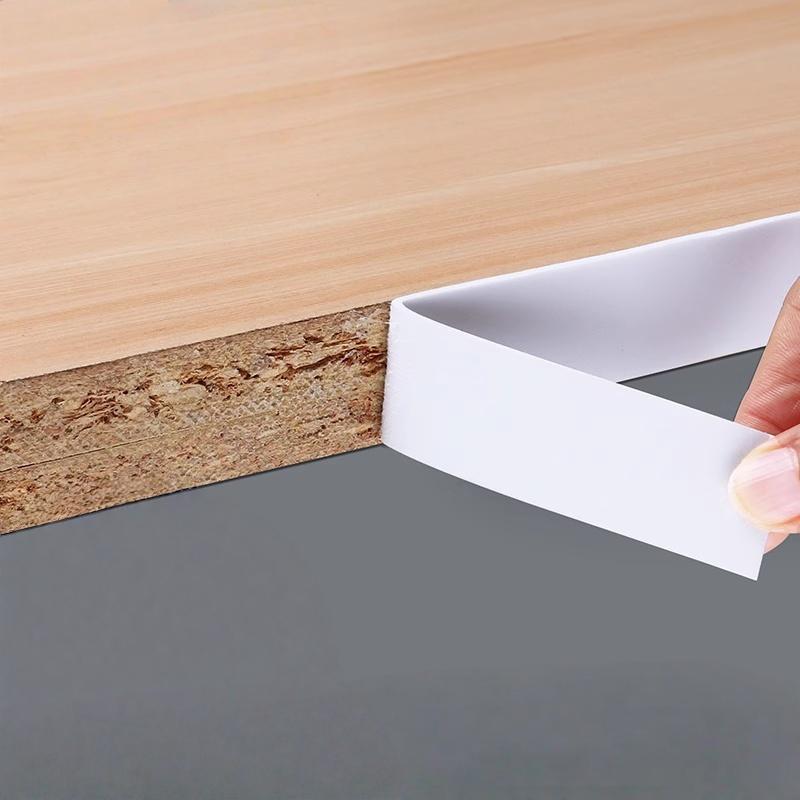 1pc 10m/393.7in Edge Band Stickers Self-adhesive Decorative Strips Edge Banding for Furniture Table Cabinet Board Covering Wood