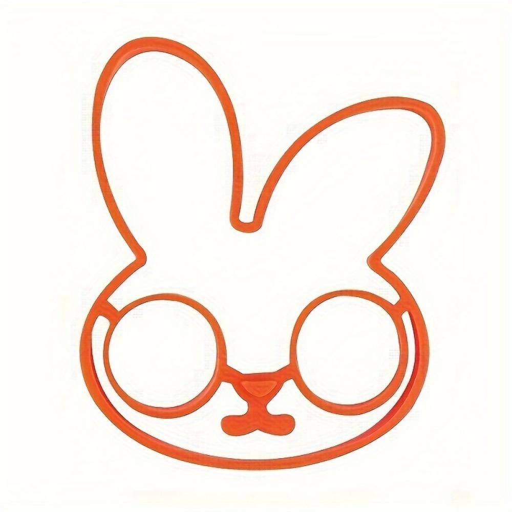 1pc Cute Bunny-Shaped Silicone Egg Ring - Creative Kitchen Gadget For Perfect Fried Eggs & Omelets
