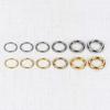 5Pcs/lot Stainless Steel Nose Ring Body Clip Hoop for Women Men Cartilage Piercing Segment Nose Hoop Septum Clicker Lip Ear Ring