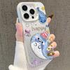 Silver Cute Cartoon iPhone Case - Compatible with iPhone 17, 16 Pro, 15 Pro Max, 14 Pro, 13