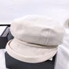 New Fashion Beret Hat Women Vintage Newsboy Cap With Short Brim Painter'S Artist Octagonal Hat For Autumn/Winter New