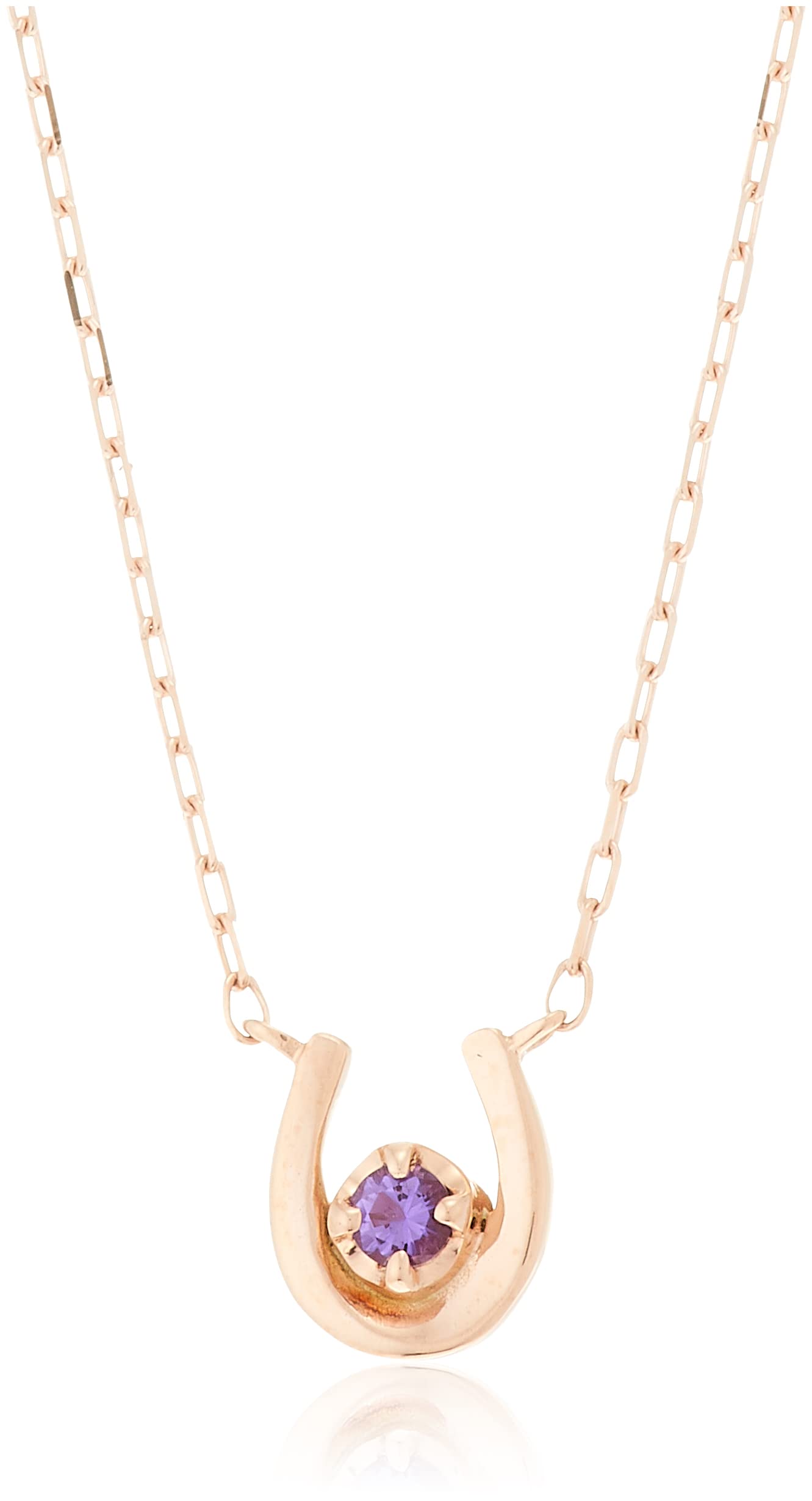 

Лютий Birthstone K10 Pink Gold Кольє 112136123109 [Yondo Sea] Жіноче