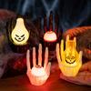 Halloween Spooky Lamp Decoration Lighting Up Skeleton Hand with LED Light Bulb for Indoor and Outdoor Home Decorations