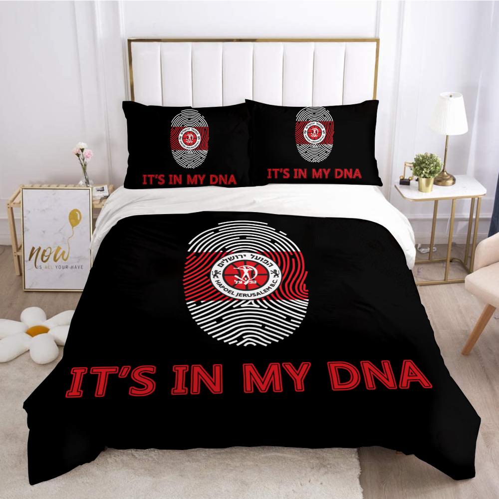 3D Printed Hapoel Jerusalem Bedding Set Duvet Cover Bedroom Comforter Single Twin King Size Quilt Cover Home Textile 2/3Pcs
