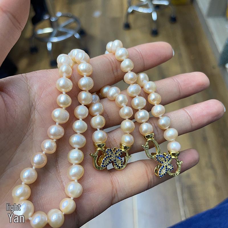 Versatile Five-Piece Natural Freshwater Pearl Necklace Set for Women
