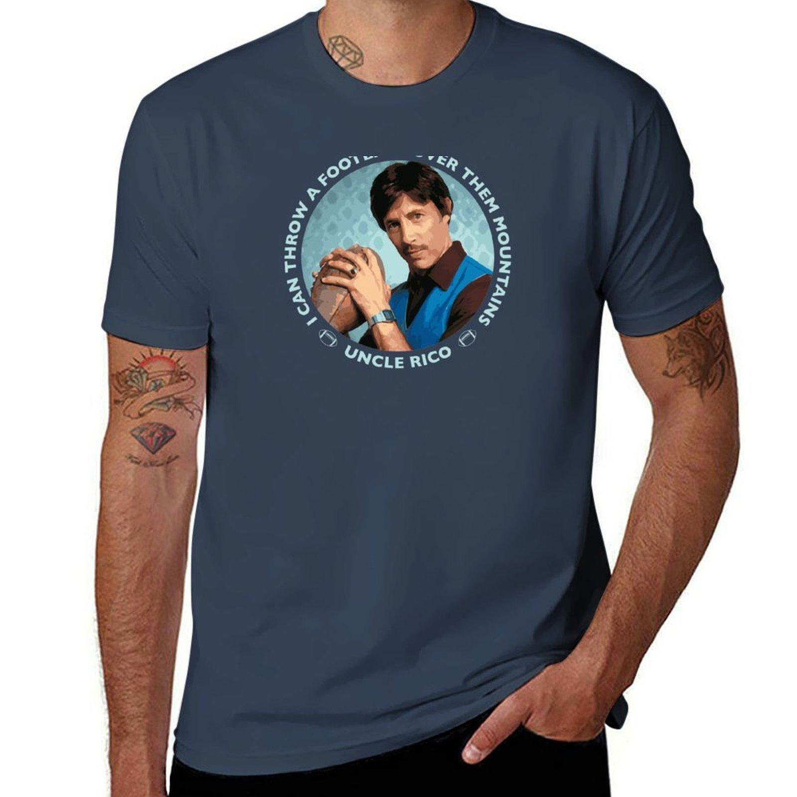 Napoleon Dynamite Uncle Rico Football Tshirt Comfortable Daily Wear Tee S