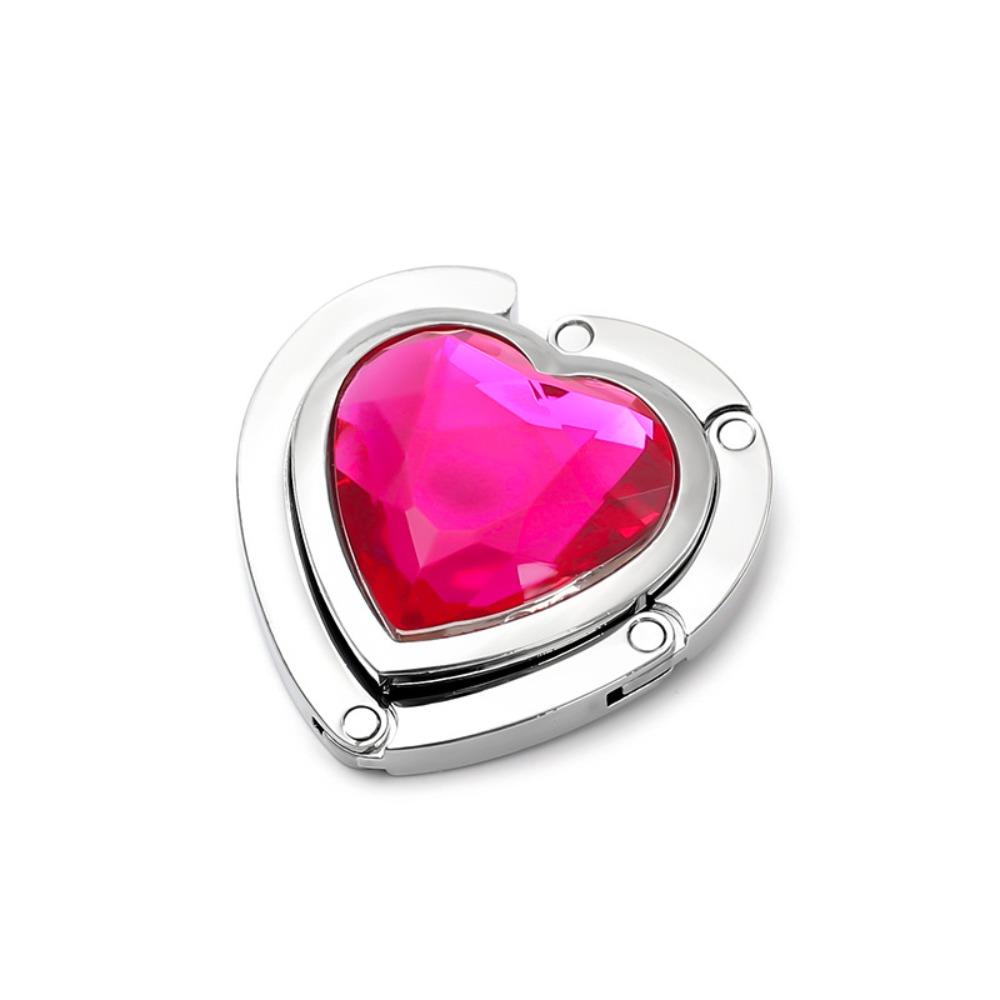 Portable Purse Bag Hanger Rhinestone Handbag Hook Holder Folding Table Hook  Storage Hanger