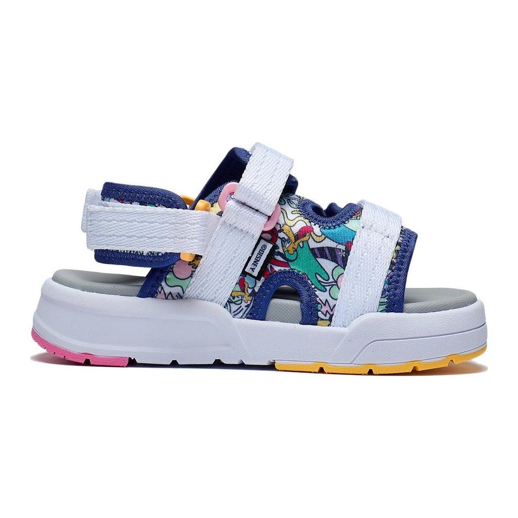 Disney X Li Ning Kids Comfortable Breathable Lightweight Sandals Kids Sandals White Blue YKKT010-4