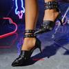 Fashion Baotou Women's Summer New Stiletto French Beautiful Pointed Toe Outside High Heel Sandals