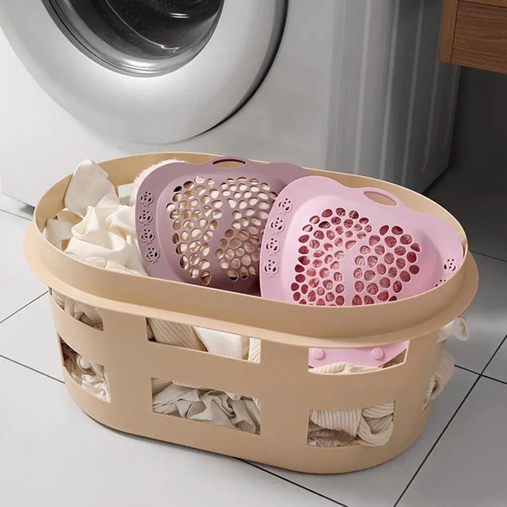 Anti Deformation Bra Wash Bag Heart-Shaped Lingerie Washing Bags Silicone Laundry Bag  Home